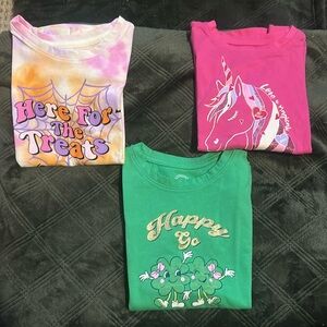 3 Piece Holiday Girl Shirts